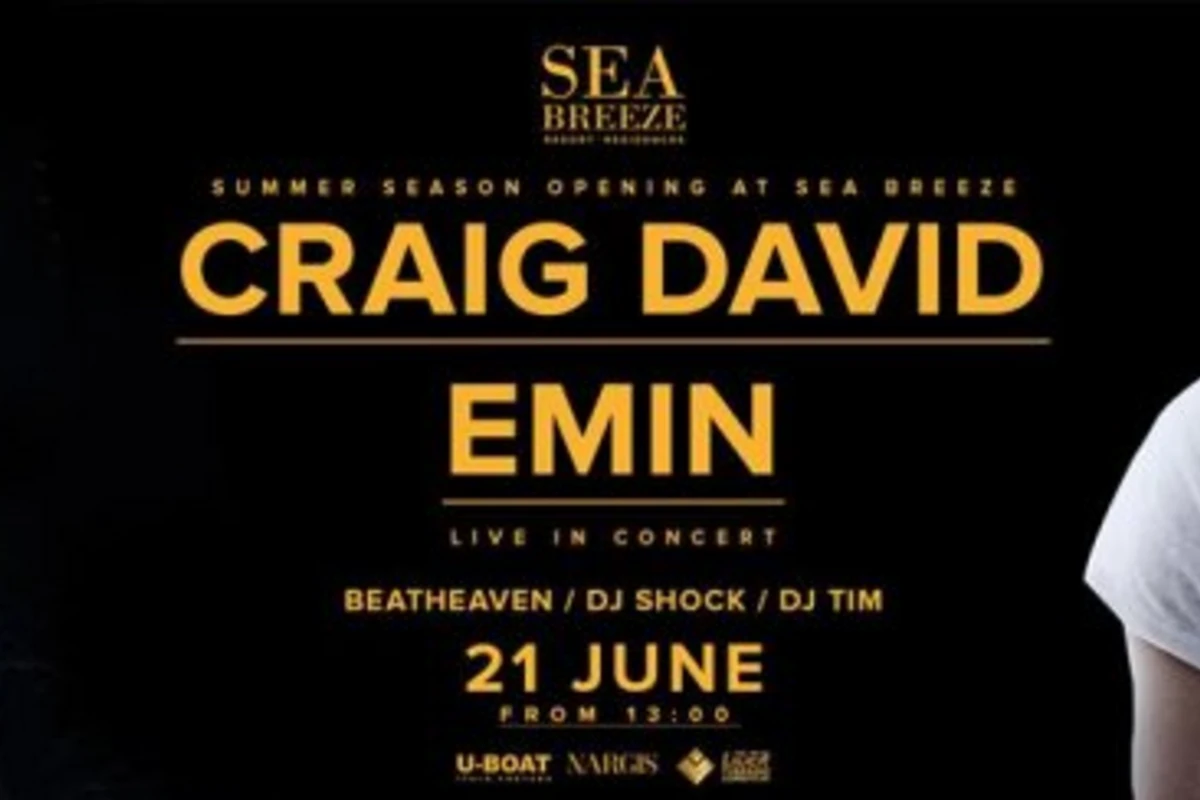 В продажу поступили билеты на сидячие места на концерт Emin-a и Craig David-a (видео)