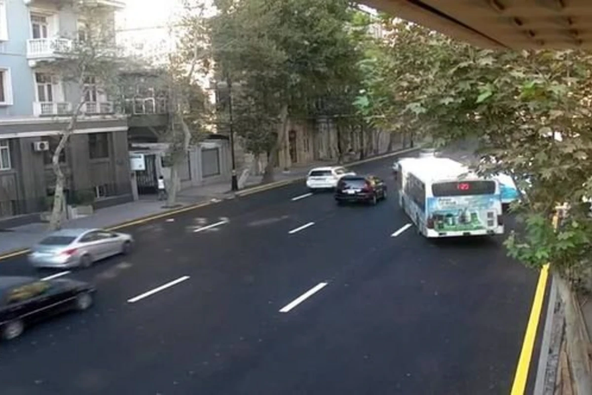 В центре Баку открылась дорога, закрытая на ремонт