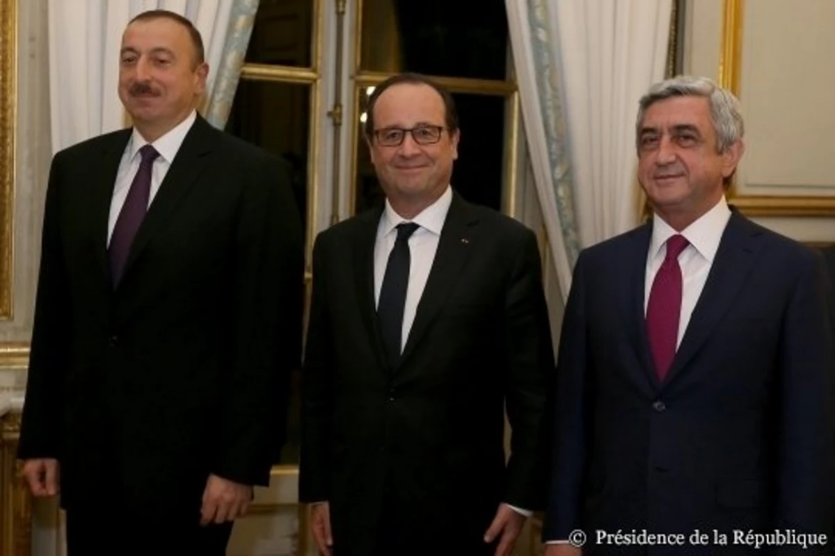 Состоялась трехсторонняя встреча президентов Франции, Азербайджана и Армении