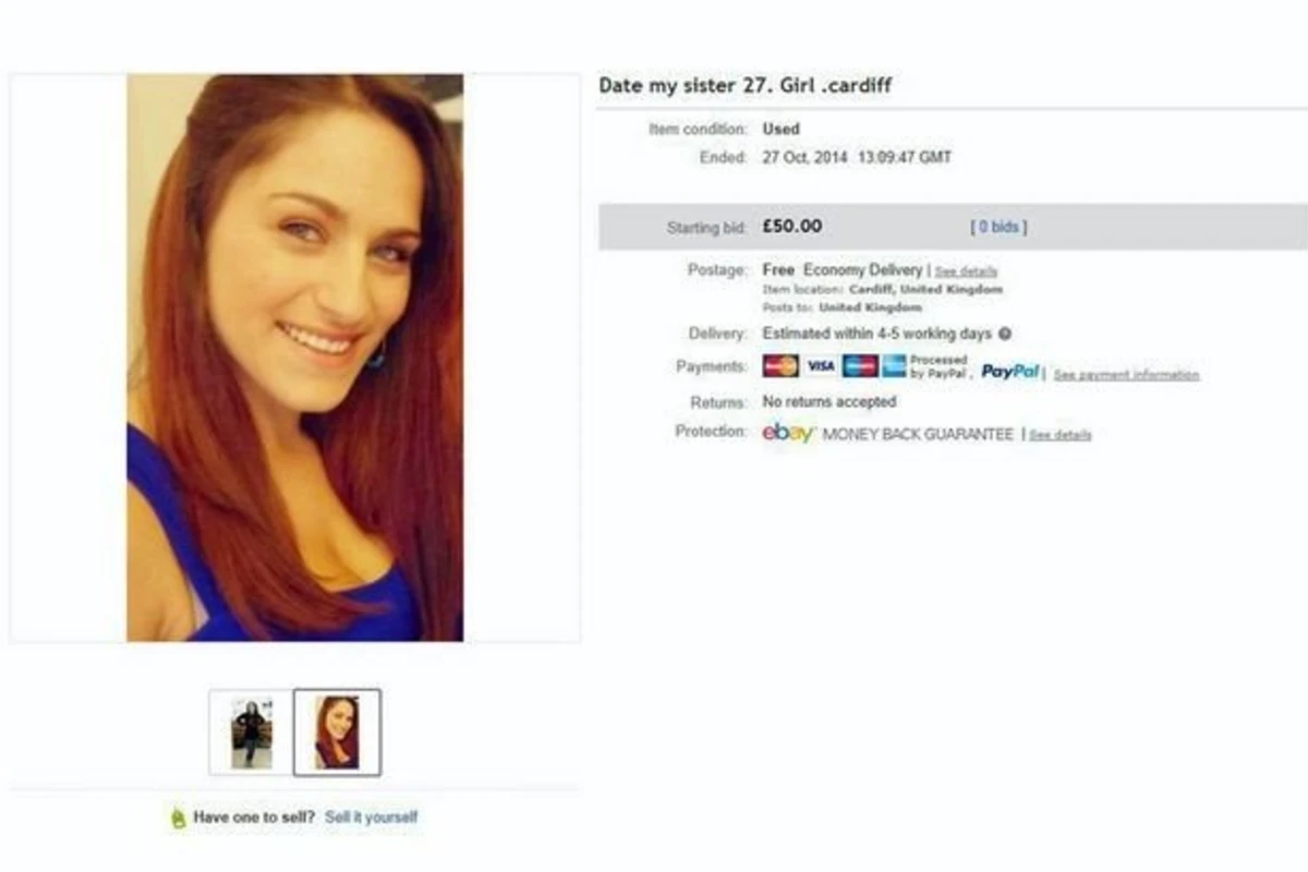 Брат выставил свою сестру на Ebay за 80 долларов