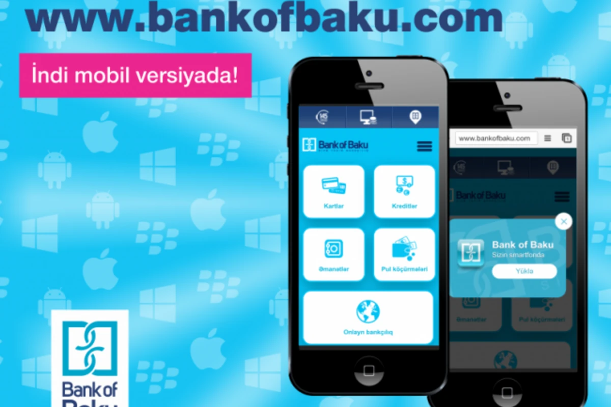 «Bank of Baku» запустил мобильную версию  корпоративного сайта!
