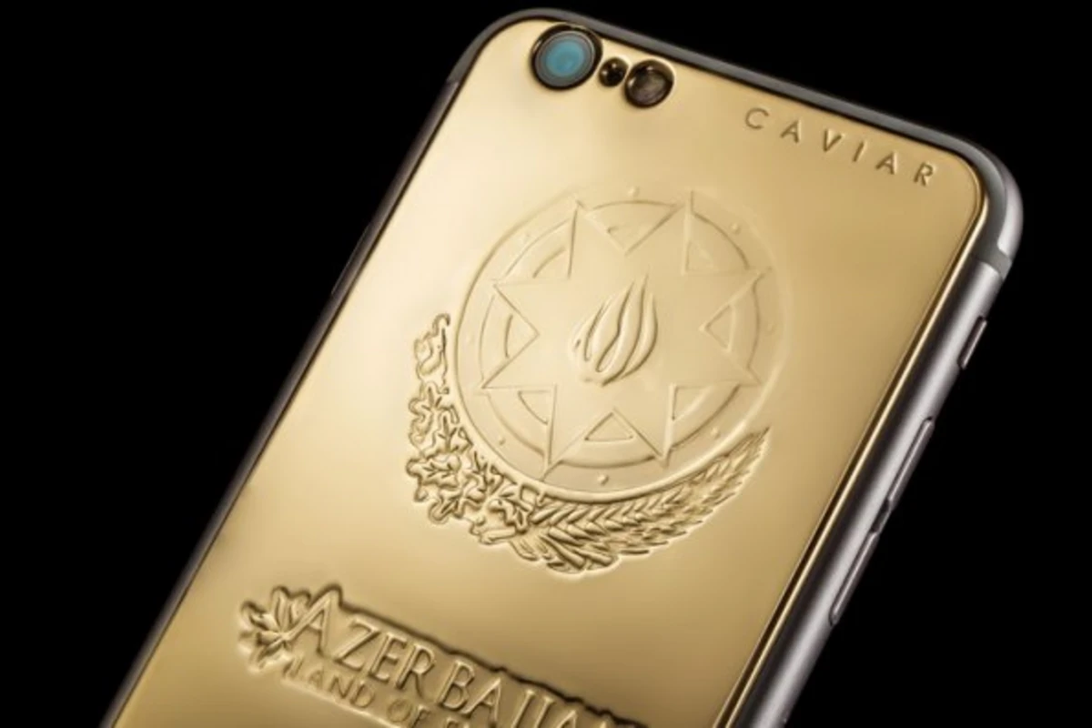 Появился золотой iPhone 6 с символикой Азербайджана Появился золотой iPhone 6 с символикой Азербайджана