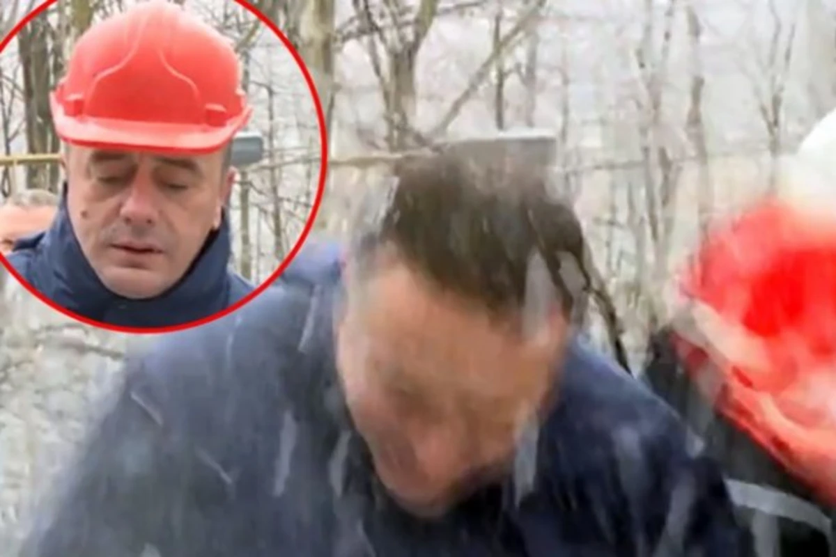 Сербия едва не лишилась министра энергетики из-за сосульки (видео)
