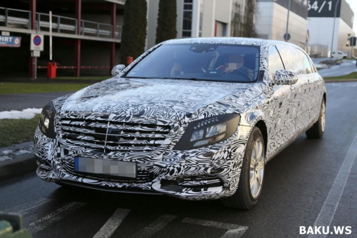 Шпионы запечатлели знаменитый Mercedes-Benz Pullman Шпионы запечатлели знаменитый Mercedes-Benz Pullman
