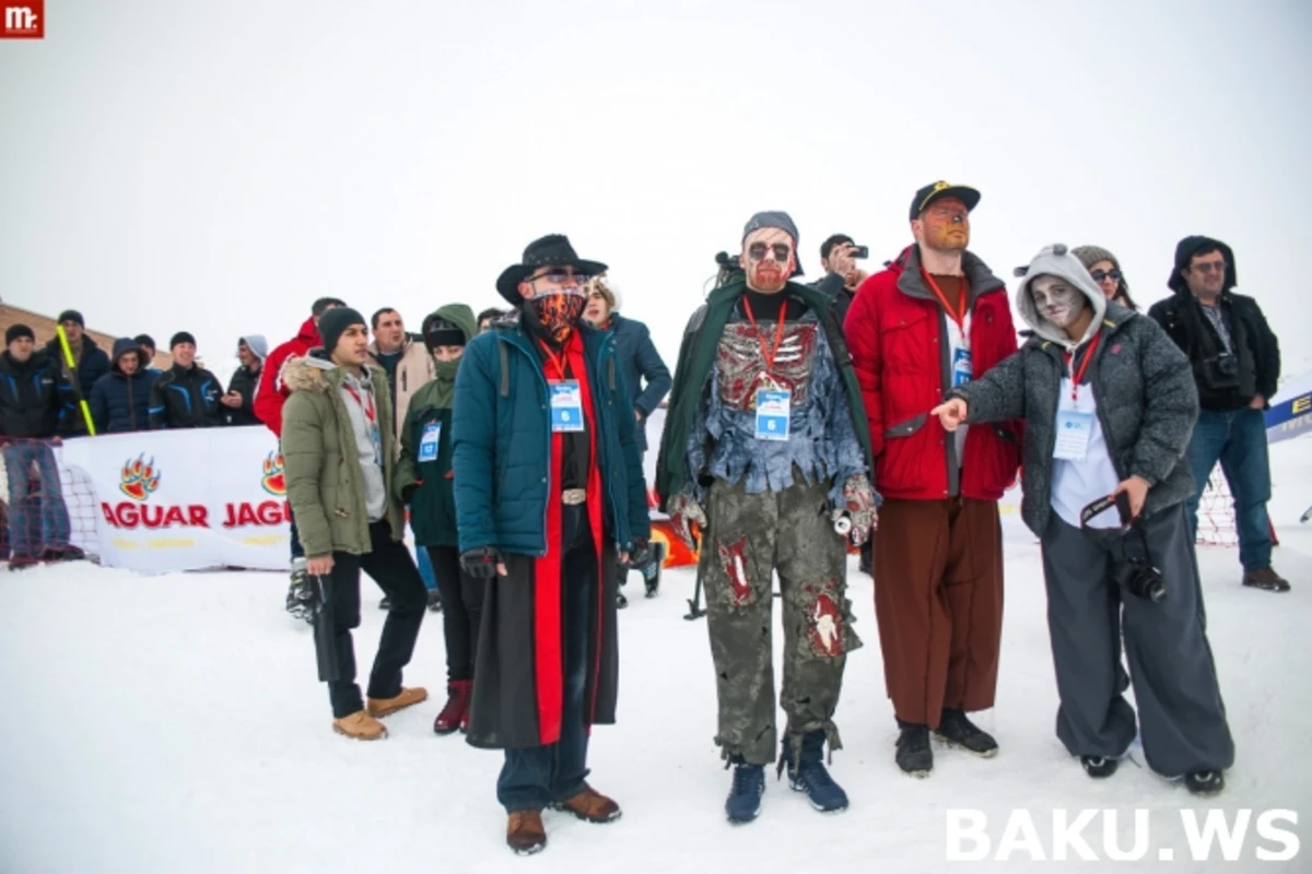 Впервые в Азербайджане с успехом состоялся экстремальный проект JAGUAR SnowBowling (видео)