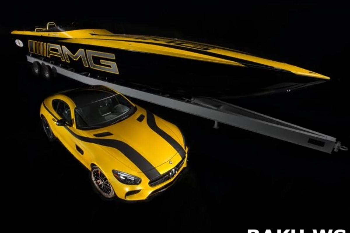 Не менее скоростная лодка Mercedes-AMG GT S Speed (видео)