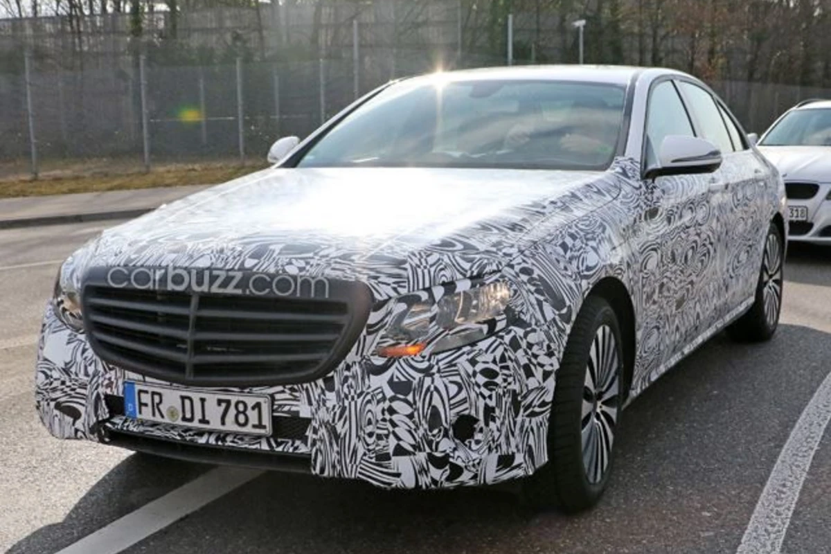 Шпионские фотографии 2016 Mercedes E-class
