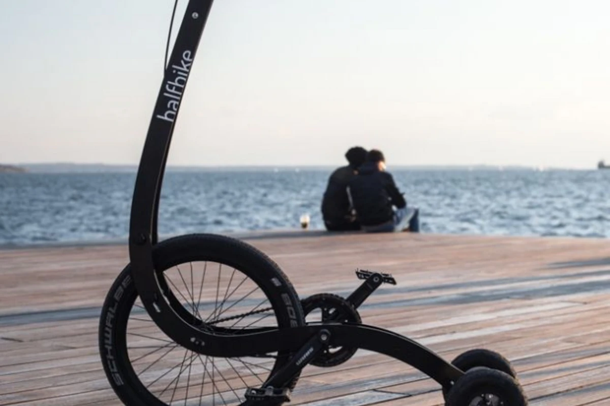 Компактный Halfbike II - трехколесный велосипед за 349 долларов (видео)