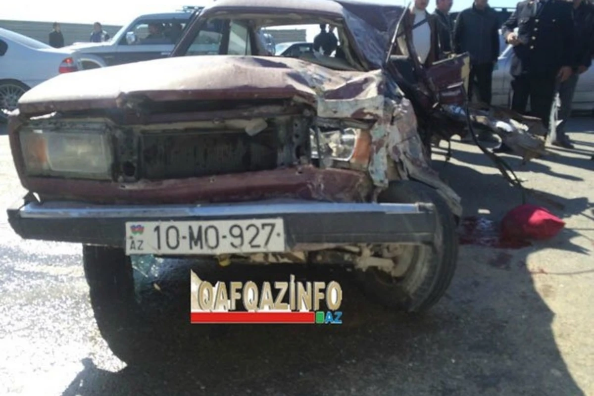 Серьезная авария на трассе Баку-Забрат (18+)
