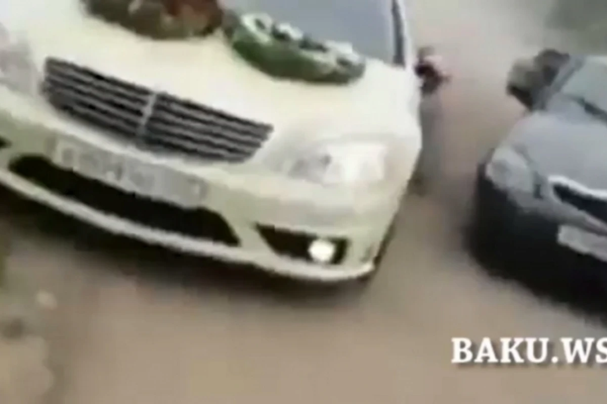 В Дагестане 5 машин из свадебного кортежа попали в ДТП (видео)