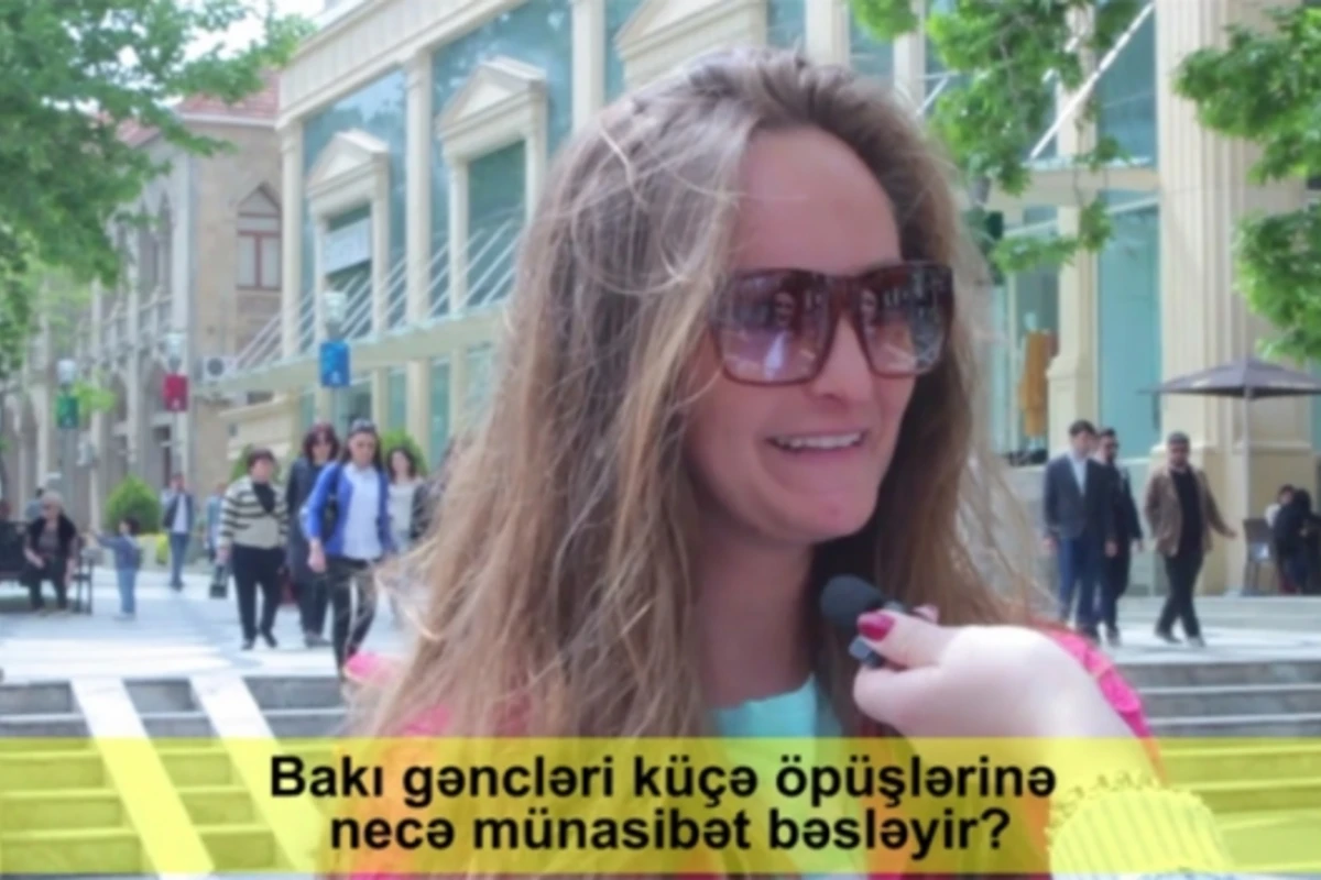 Опрос: Как относится бакинская молодежь к поцелуям на улице? (видео)