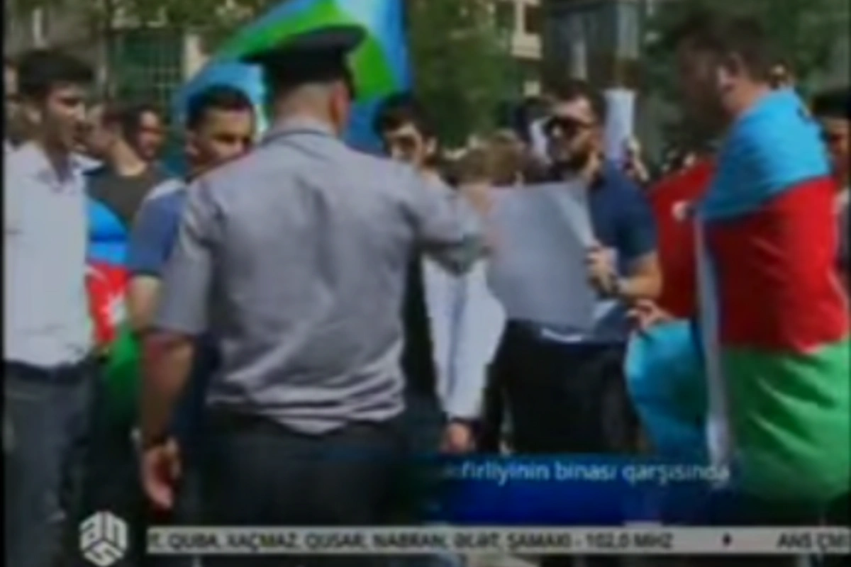 В Баку прошла акция протеста (видео)