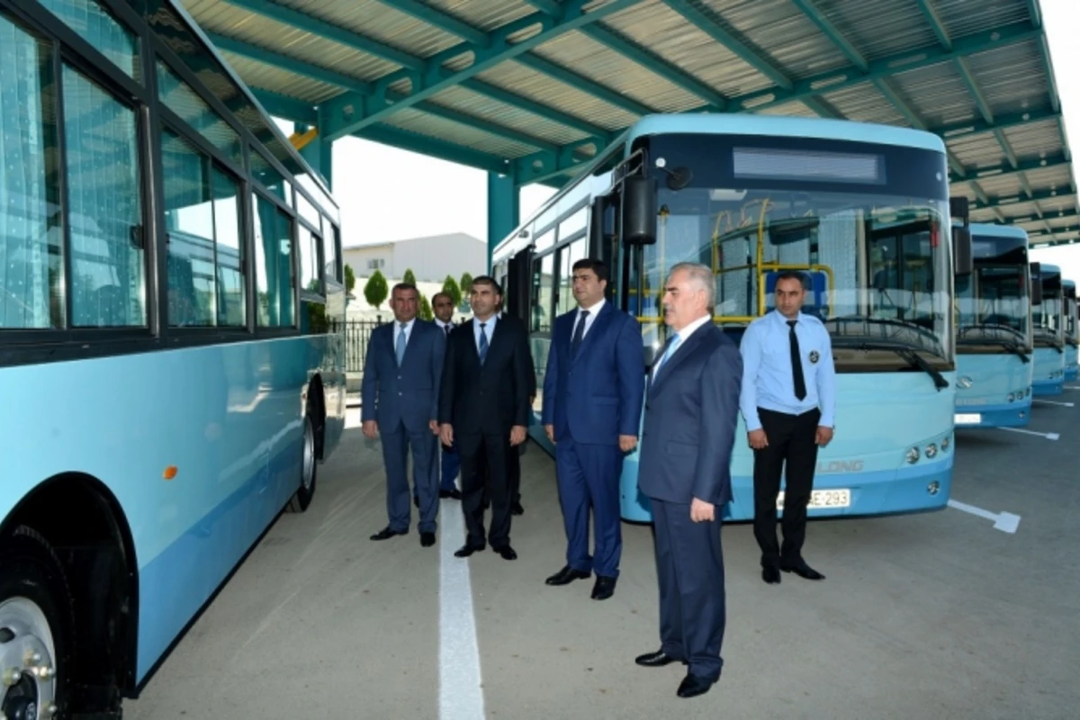 В Нахчыван привезли новые автобусы