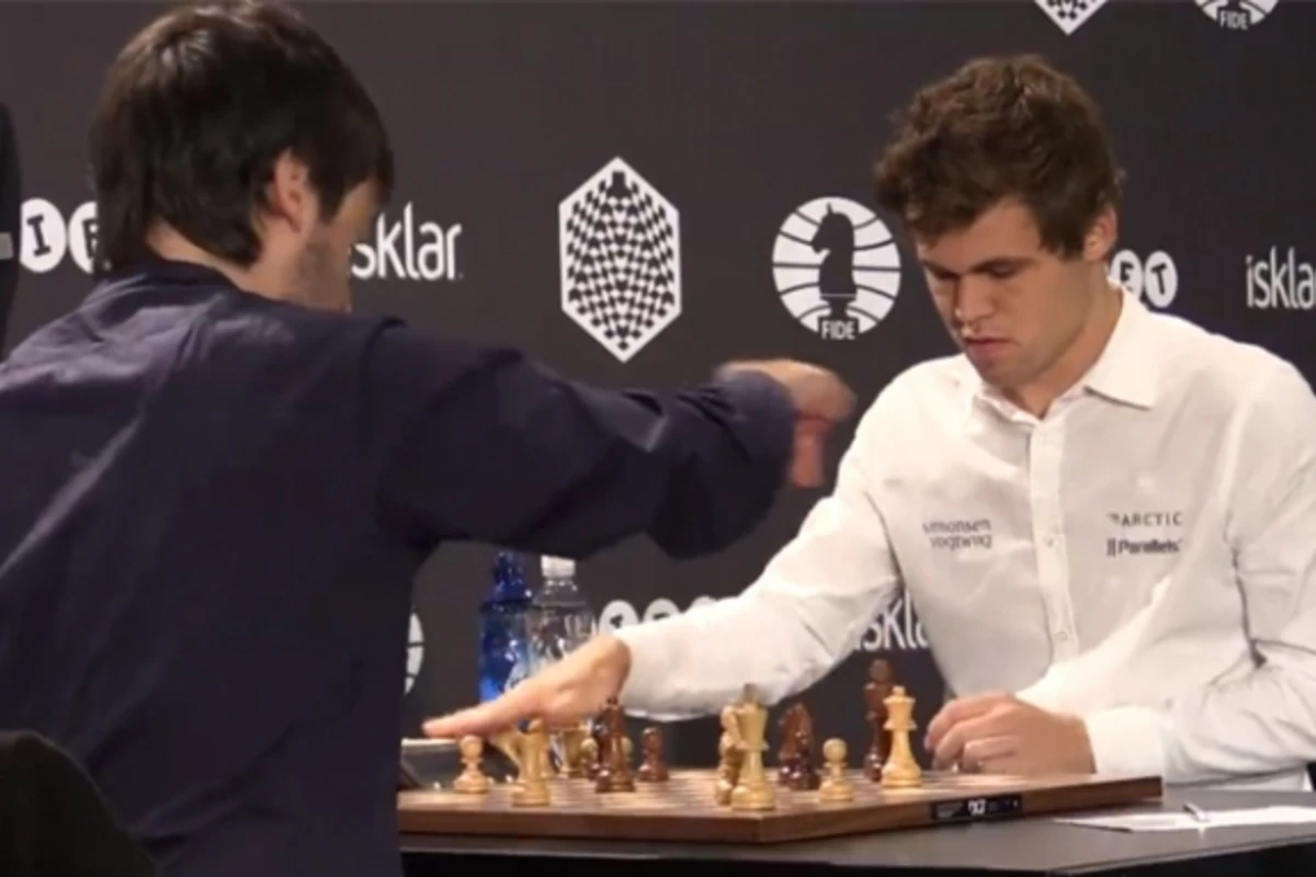 Теймур Раджабов преподал урок чемпиону мира по шахматам (видео)