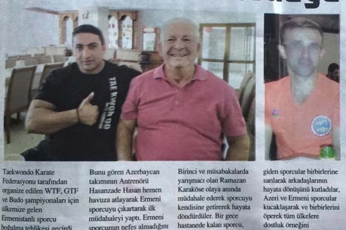 Азербайджанский спортсмен спас жизнь армянину