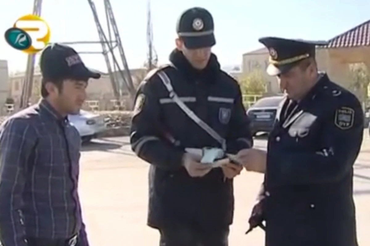 Очередной рейд дорожной полиции в Азербайджане (видео)