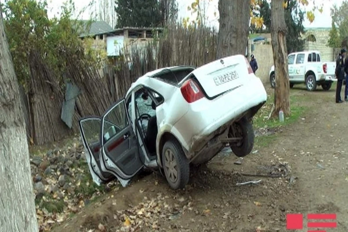 В Азербайджане автомобиль врезался в дерево, есть погибшие и раненые