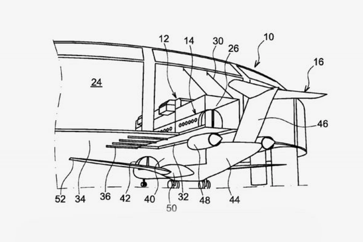 Airbus запатентовал самолет с отделяемым пассажирским салоном