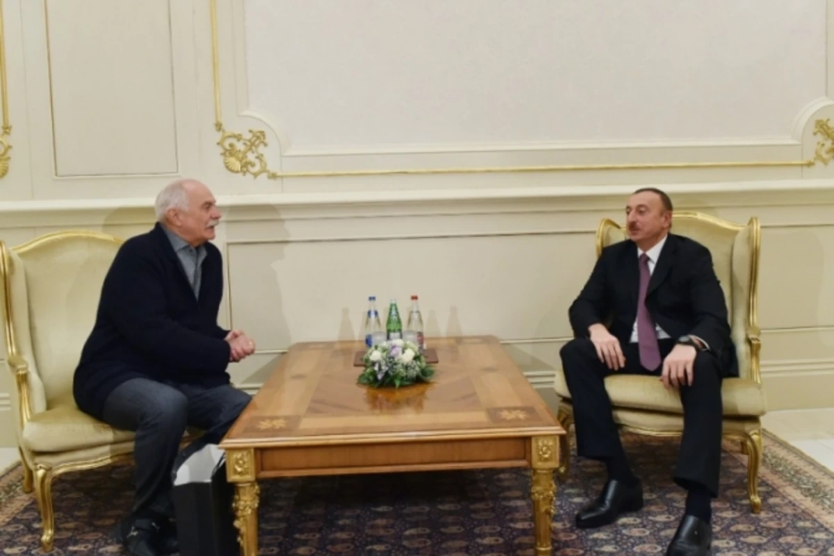 Президент Азербайджана принял Никиту Михалкова (видео)