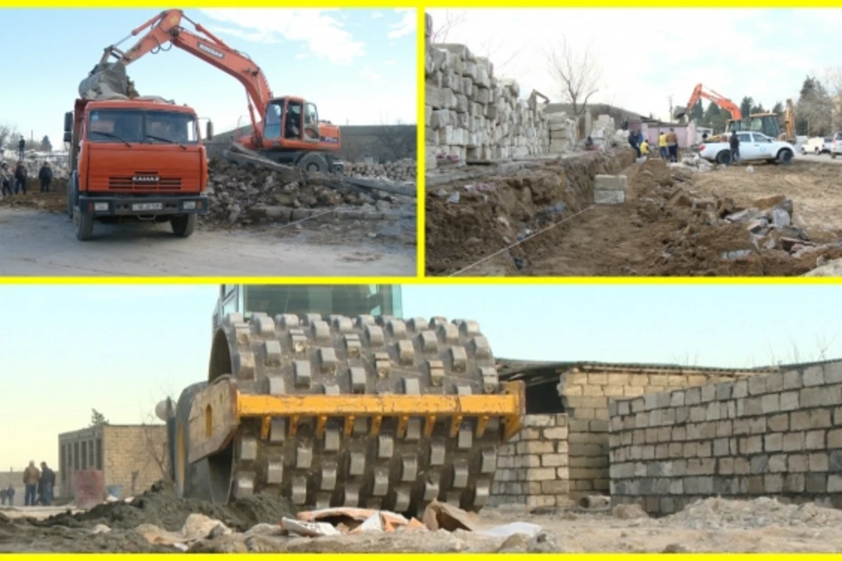 В Нардаране проводится реконструкция дорог (видео)