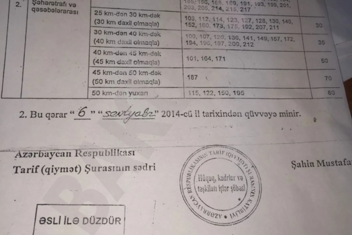 В Баку некоторые предприниматели подняли цены на проезд в автобусах