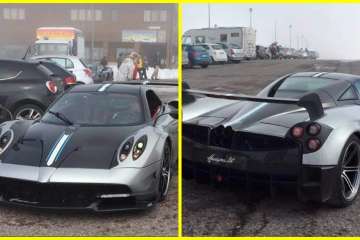Молниеносный Pagani Huayra BC сфотографировали без камуфляжа