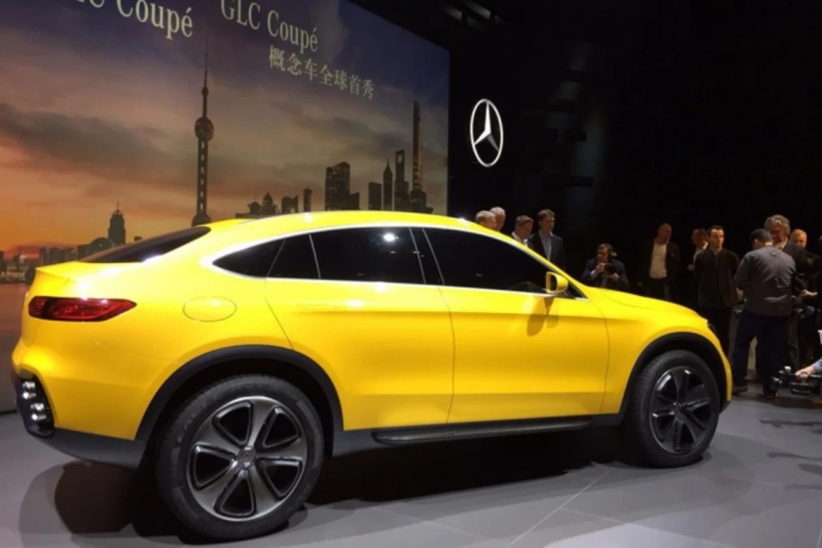 Mercedes GLC Coupe сняли на видео без камуфляжа (видео)