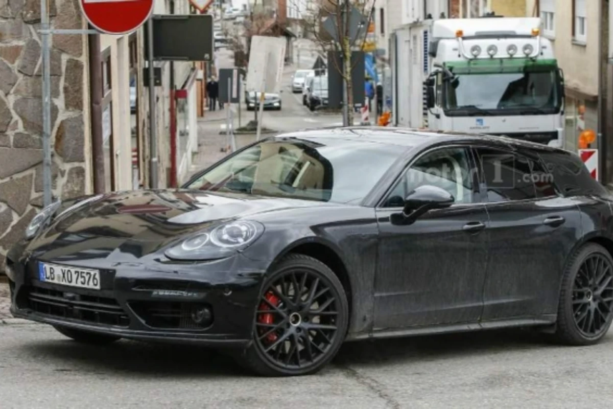 Новый универсал Porsche Panamera впервые замечен на тестах