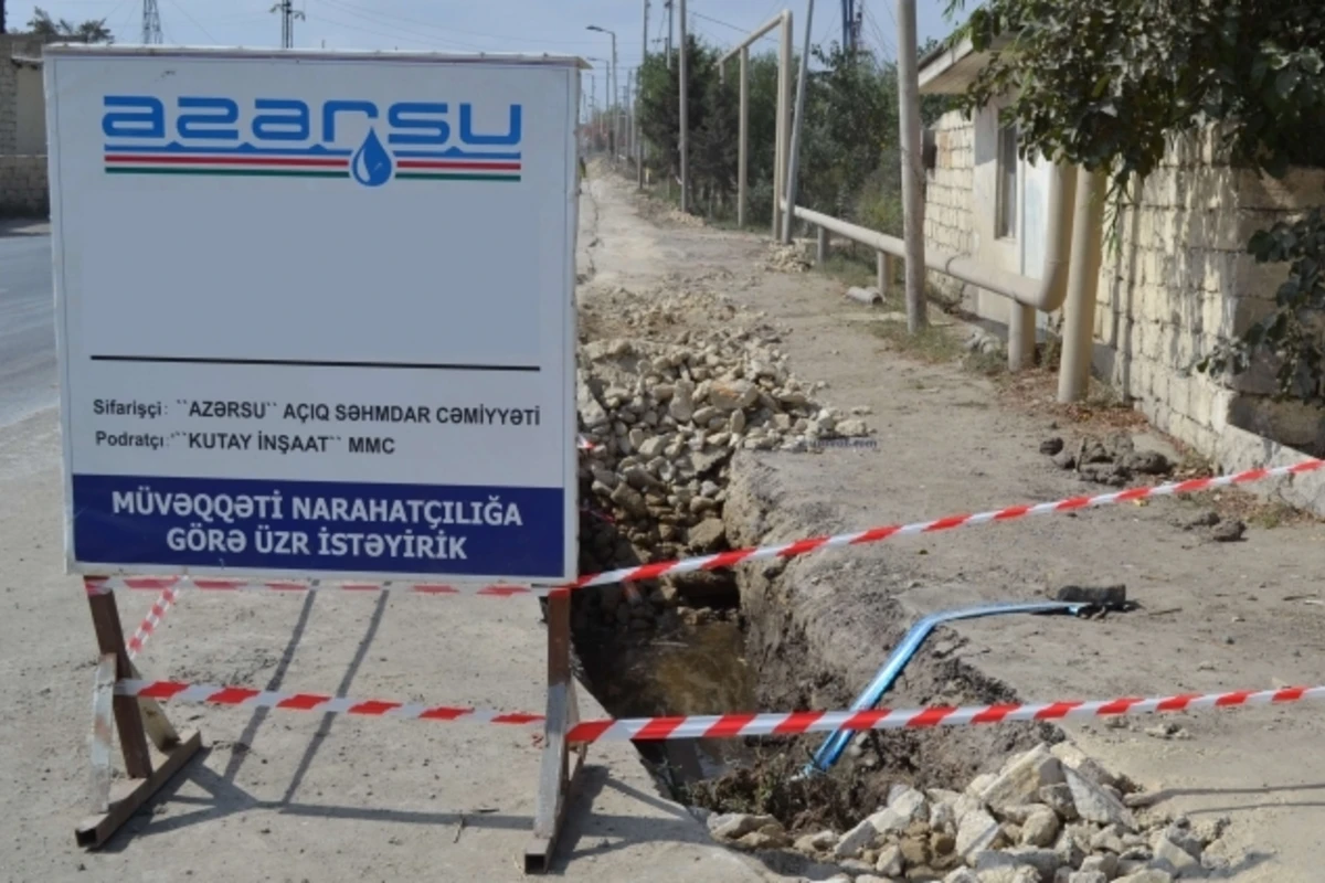 В некоторых частях Баку не будет питьевой воды