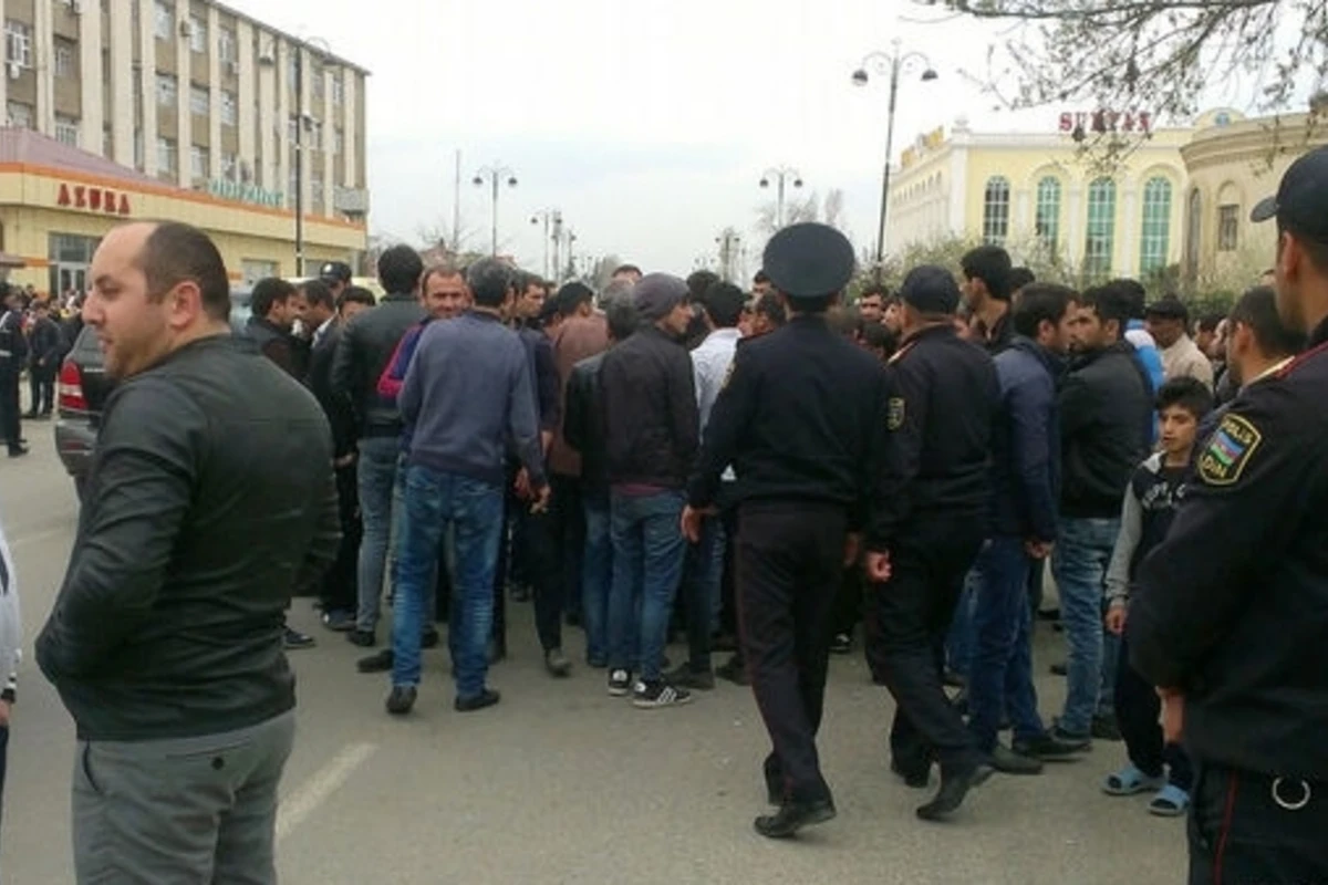 В Лянкаране прошла акция протеста