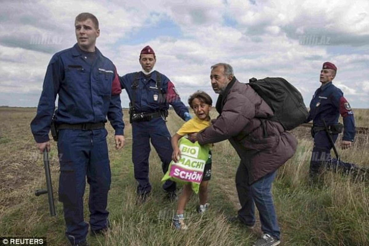 Jurnalistin badalaq vurduğu suriyalı miqrant Bakıya gəldi - FOTO