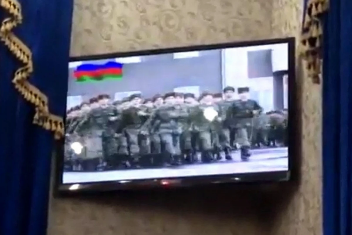 Патриотичный жест от жениха на свадьбе в Азербайджане (видео)