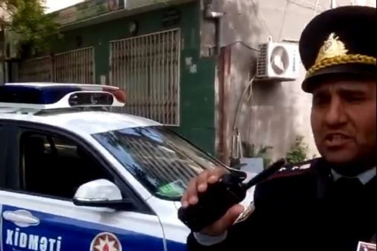 Bakıda yol polisi ilə sürücülər arasında münaqişə - VİDEO