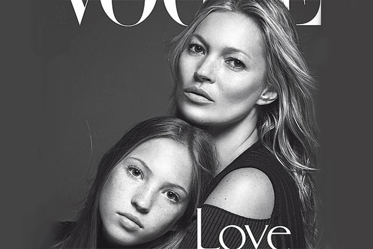Кейт Мосс снялась для обложки Vogue вместе с 13-летней дочерью (фото)