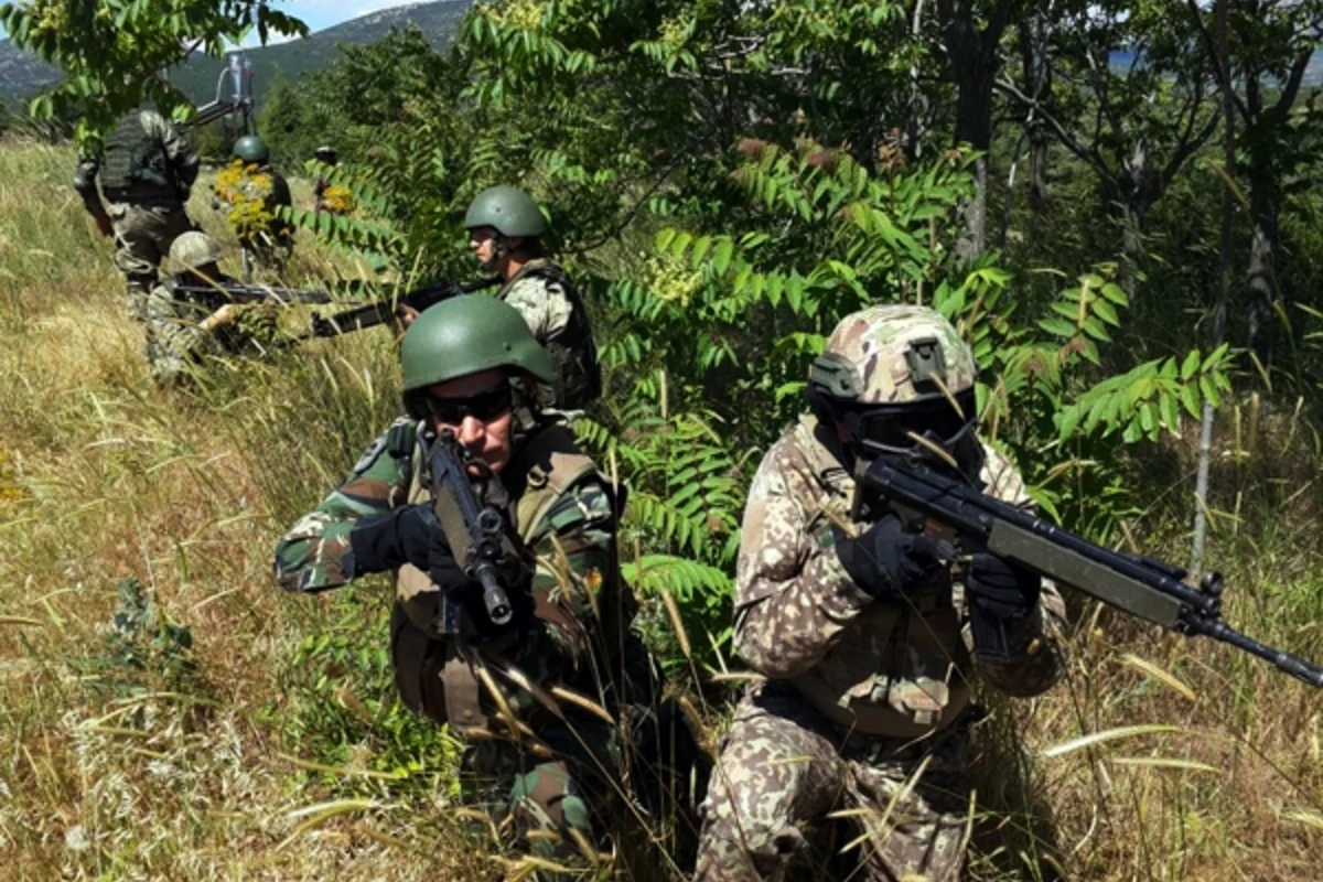 Azərbaycan xüsusi təyinatlıları suda, quruda və havada... - FOTO