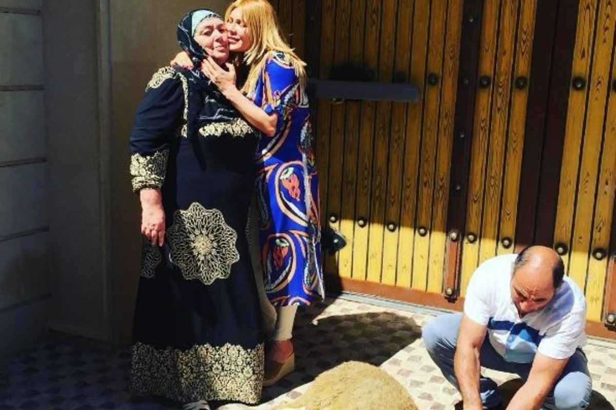 Xoşqədəmin əkizləri üçün qurban kəsildi (FOTO)