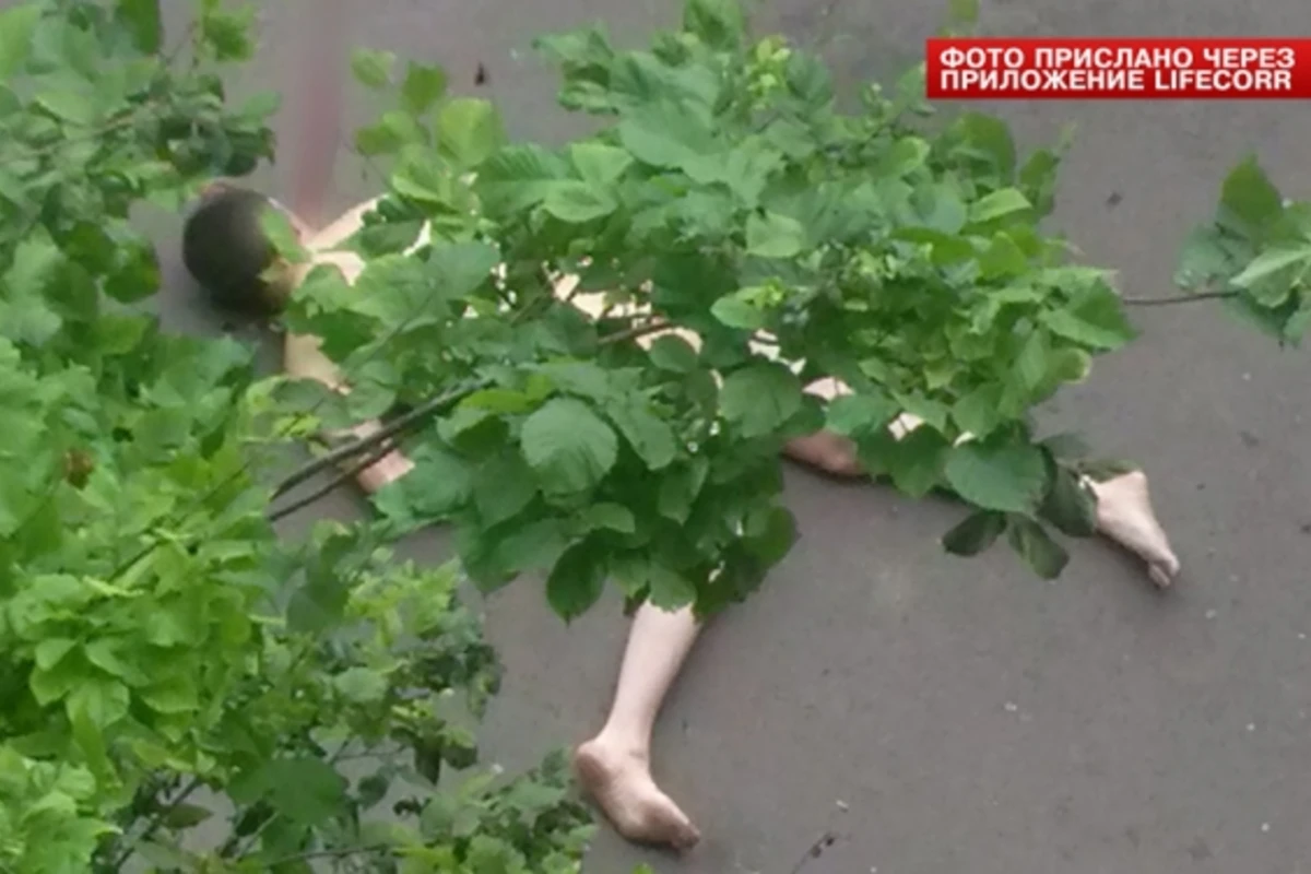 Мужчина под воздействием препаратов выпрыгнул из окна жилого дома (видео)