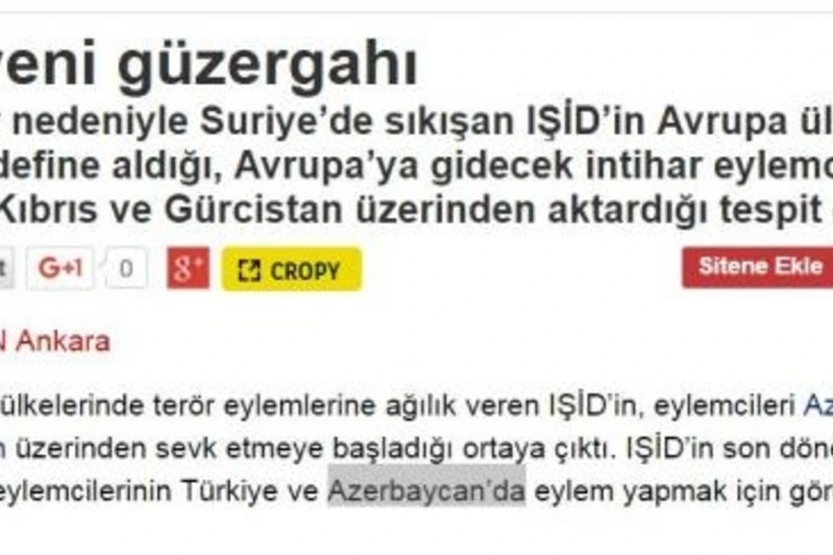 İŞİD Azərbaycana hücum hazırlayır İŞİD Azərbaycana hücum hazırlayır