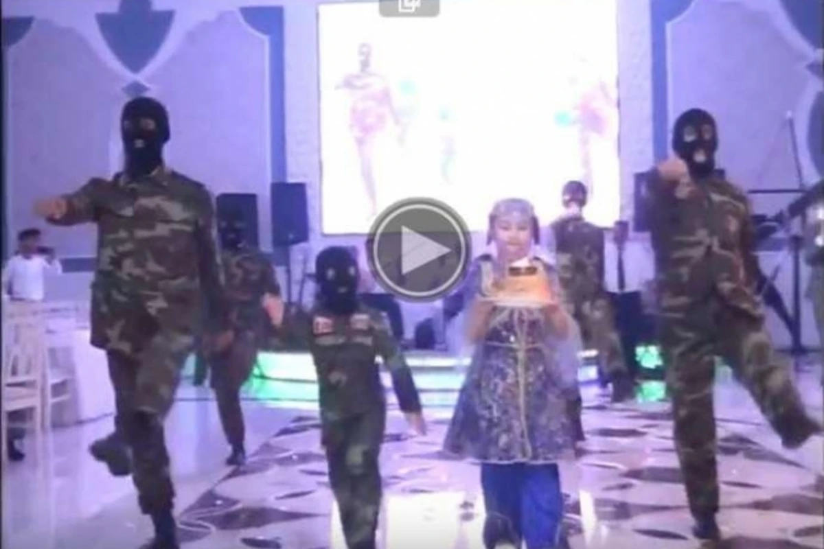 В Азербайджане прошла необычная свадьба (видео)