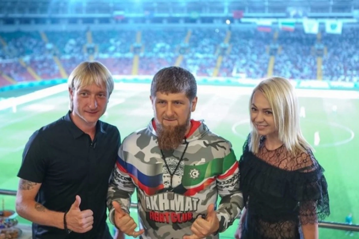 Евгений Плющенко и Яна Рудковская станцевали лезгинку (видео)
