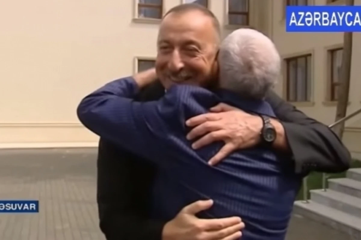 Ильхам Алиев в Билясуваре встретил старого друга (видео)