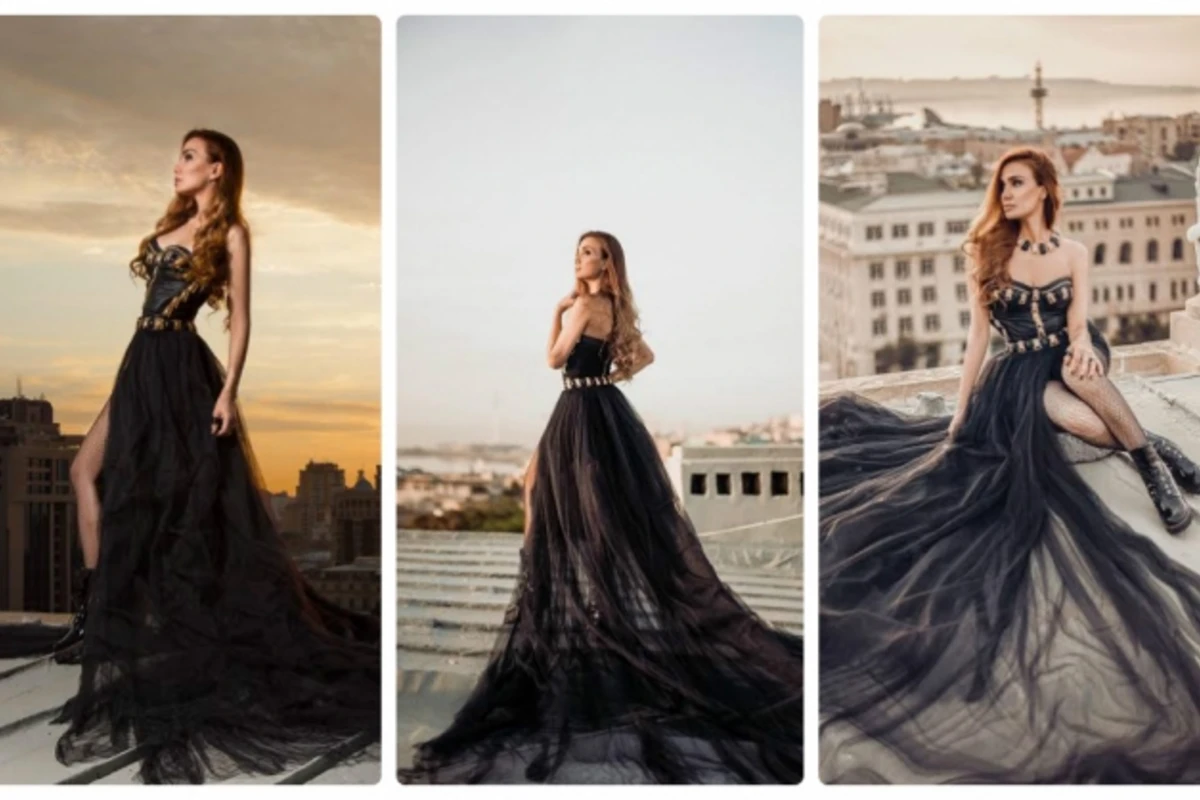 Азербайджанская модель устроила фотосессию на крыше высотки (фото)