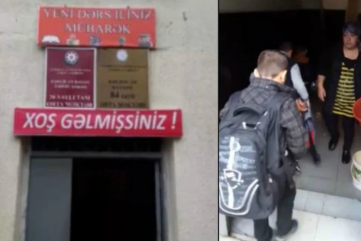 Bakıya yağan yağışın fəsadları: məktəbi su basdı (VİDEO) Bakıya yağan yağışın fəsadları: məktəbi su basdı (VİDEO)