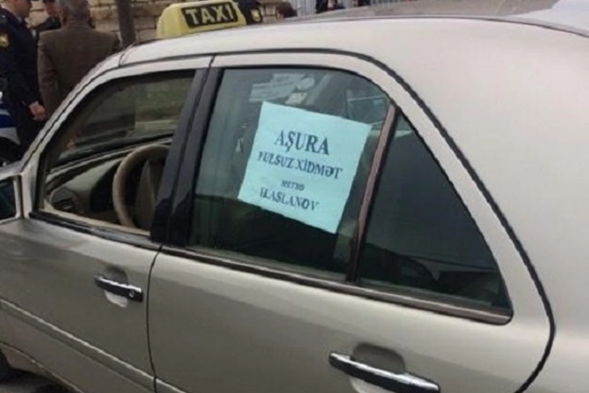 Благородный жест от таксиста в день Ашура в Баку (фото)