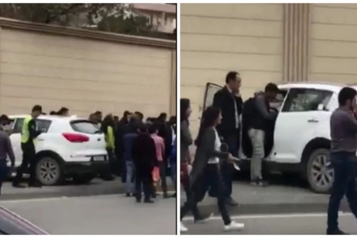 В Баку водитель на Kia Sportage сбил пешехода и врезался в стену: есть погибший (видео)