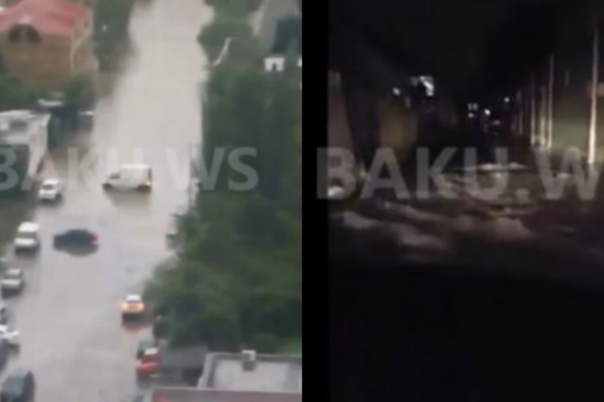 Bakıda adrenalin dolu anlar: üzən və batan maşınlar (VİDEO) Bakıda adrenalin dolu anlar: üzən və batan maşınlar (VİDEO)