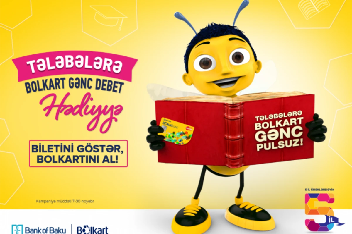 Bolkart Gənc и Bolkart Ailə для всех всего за 3 АЗН и только для СТУДЕНТОВ Bolkart Gənc Debet совершенно БЕСПЛАТНО!