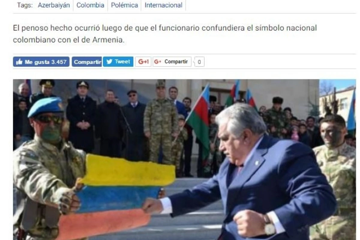 О поступке главы ИВ Дашкесанского района написали колумбийские СМИ (видео)