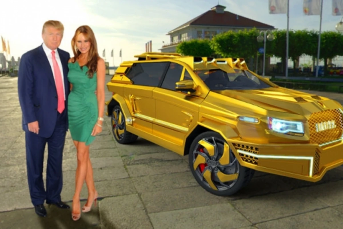Трампу предложили президентский внедорожник из золота и бриллиантов (видео)
