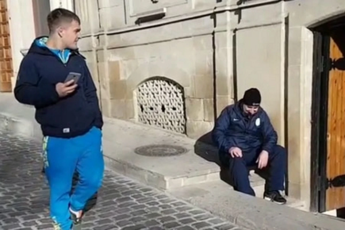 Борцы из Украины сняли в Баку эпизод из известной  комедии (видео)